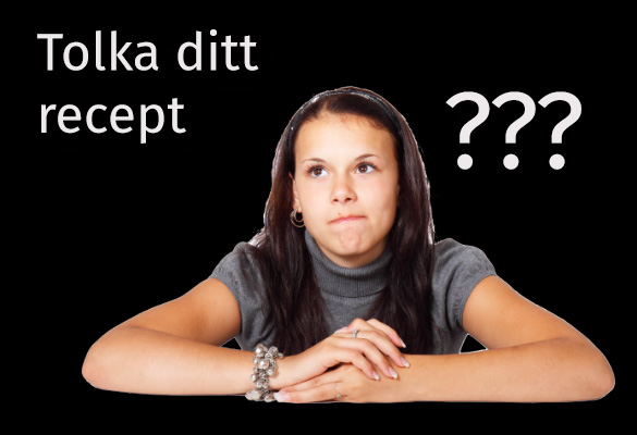 Lr dig att tolka ditt linsrecept.