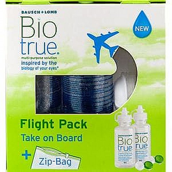 Biotrue Multi-Purpose Solution Flight pack, 2 x 60 ml