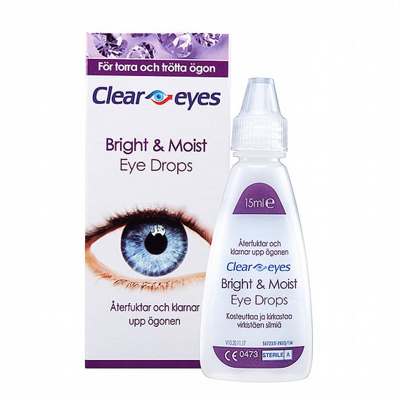 Clear Eyes Bright & Moist, 15 ml