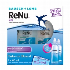 ReNu Multi-Purpose Solution Flight Pack, 2 x 60 ml